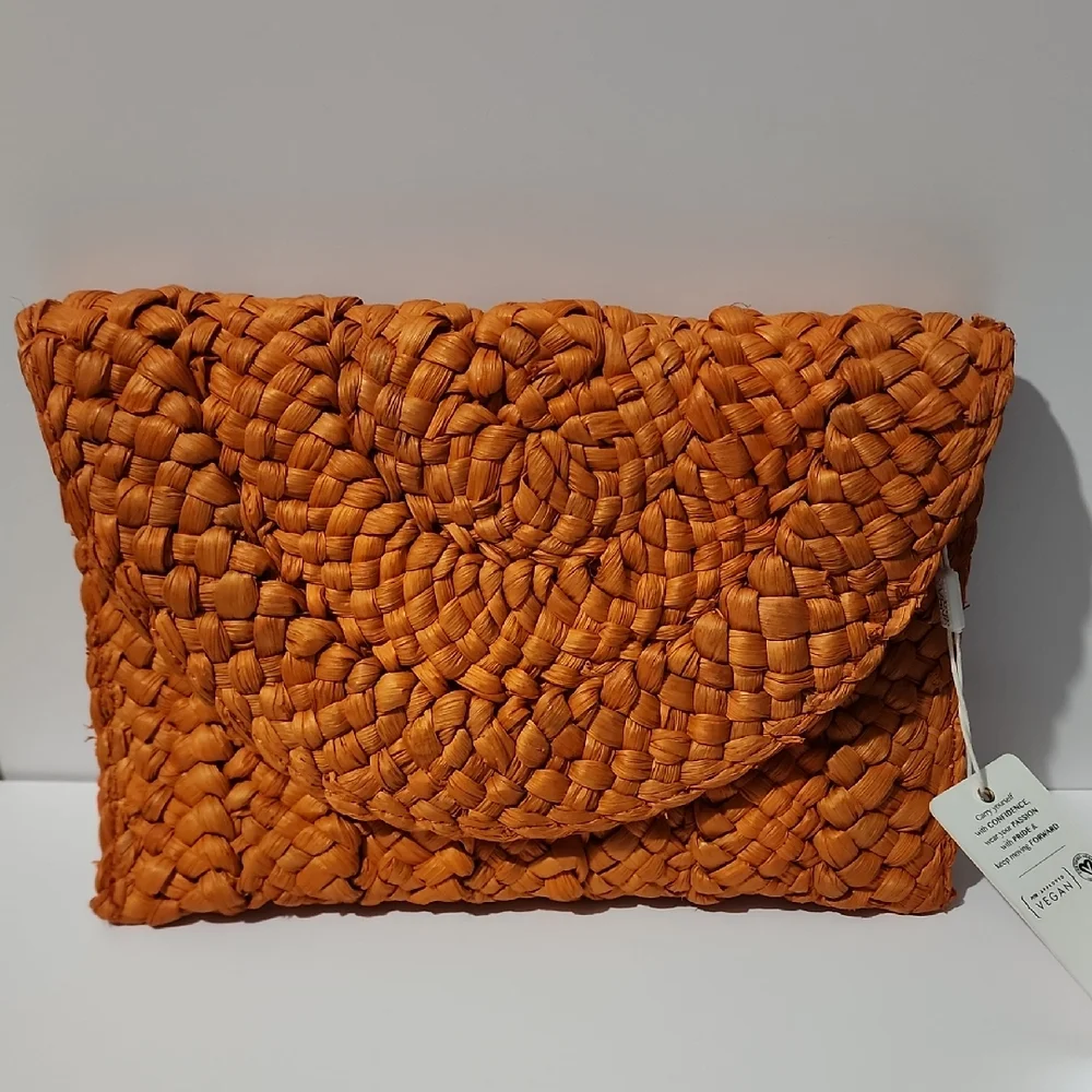 Urban Expresions Brand New Orange  Crossbody Bag Vegan